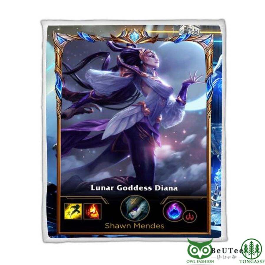 LOL Fanart Diana Sherpa Blanket 2022 Special Edition