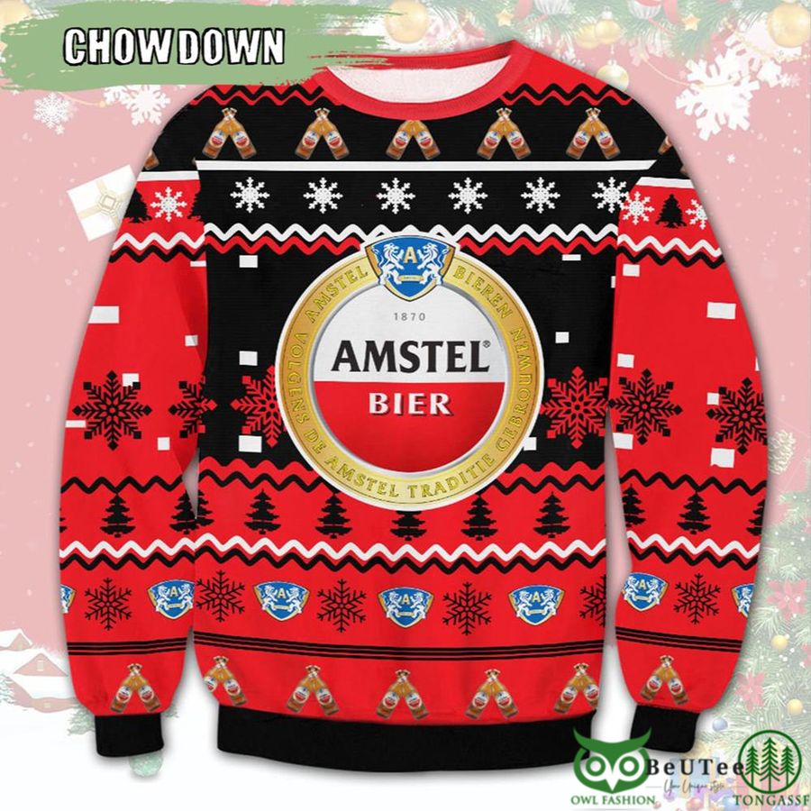 Drink Amstel Beer Ugly Christmas Sweater Unisex