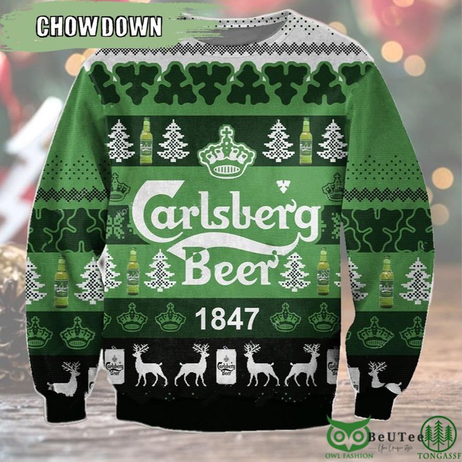 Drink Carlsberg Beer Ugly Christmas Sweater Unisex