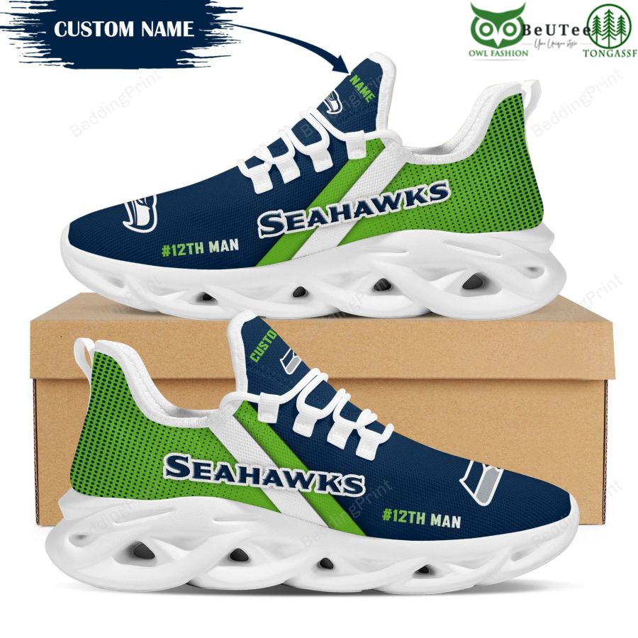 Seattle Seahawks NFL American Football Teams Customized Max Soul Shoes