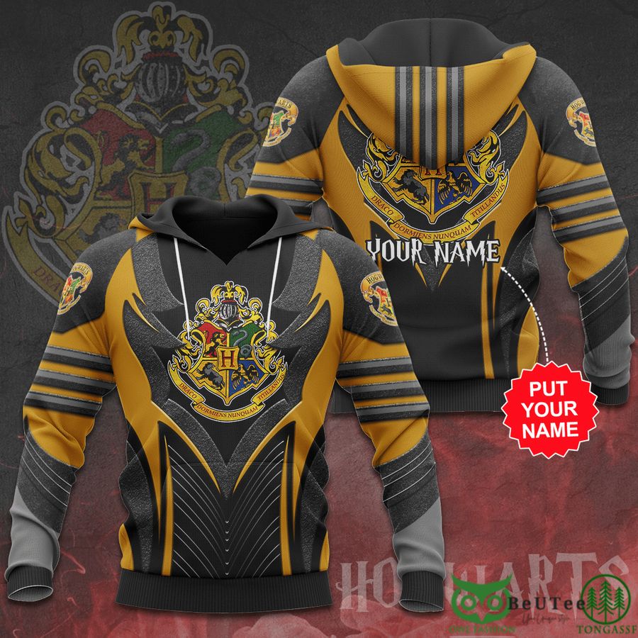 Custom Name Harry Potter Dorm Gray 3D Hoodie