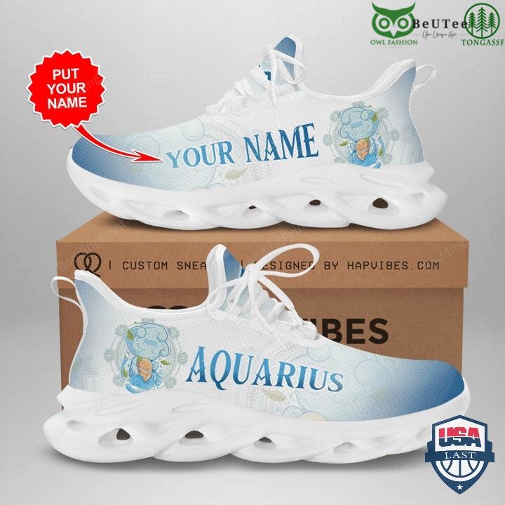 Zodiac Aquarius NFL American Football Teams Customized Max Soul Shoes