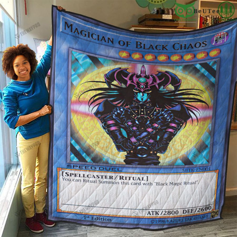 96 Magician Of Black Chaos YugiOh Personalized Quilt Blanket