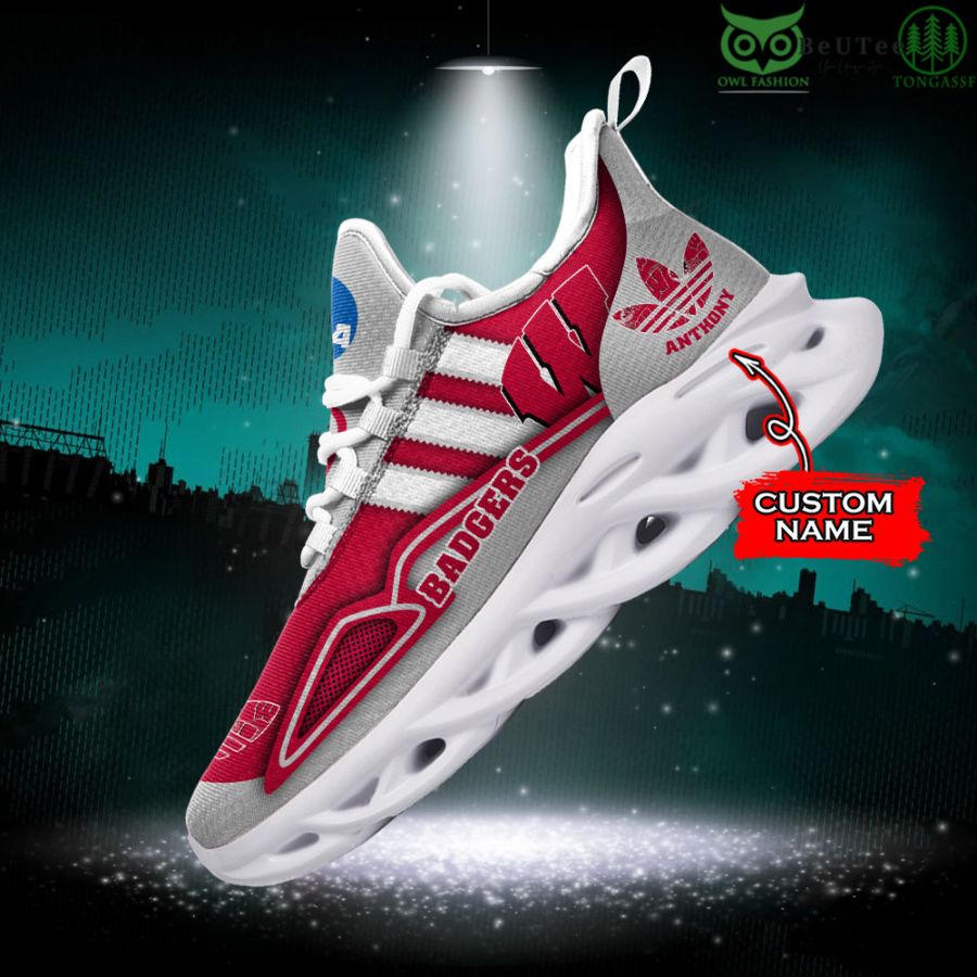 NCAA American Super Bowl Wisconsin Badgers Customized Max Soul Sneaker
