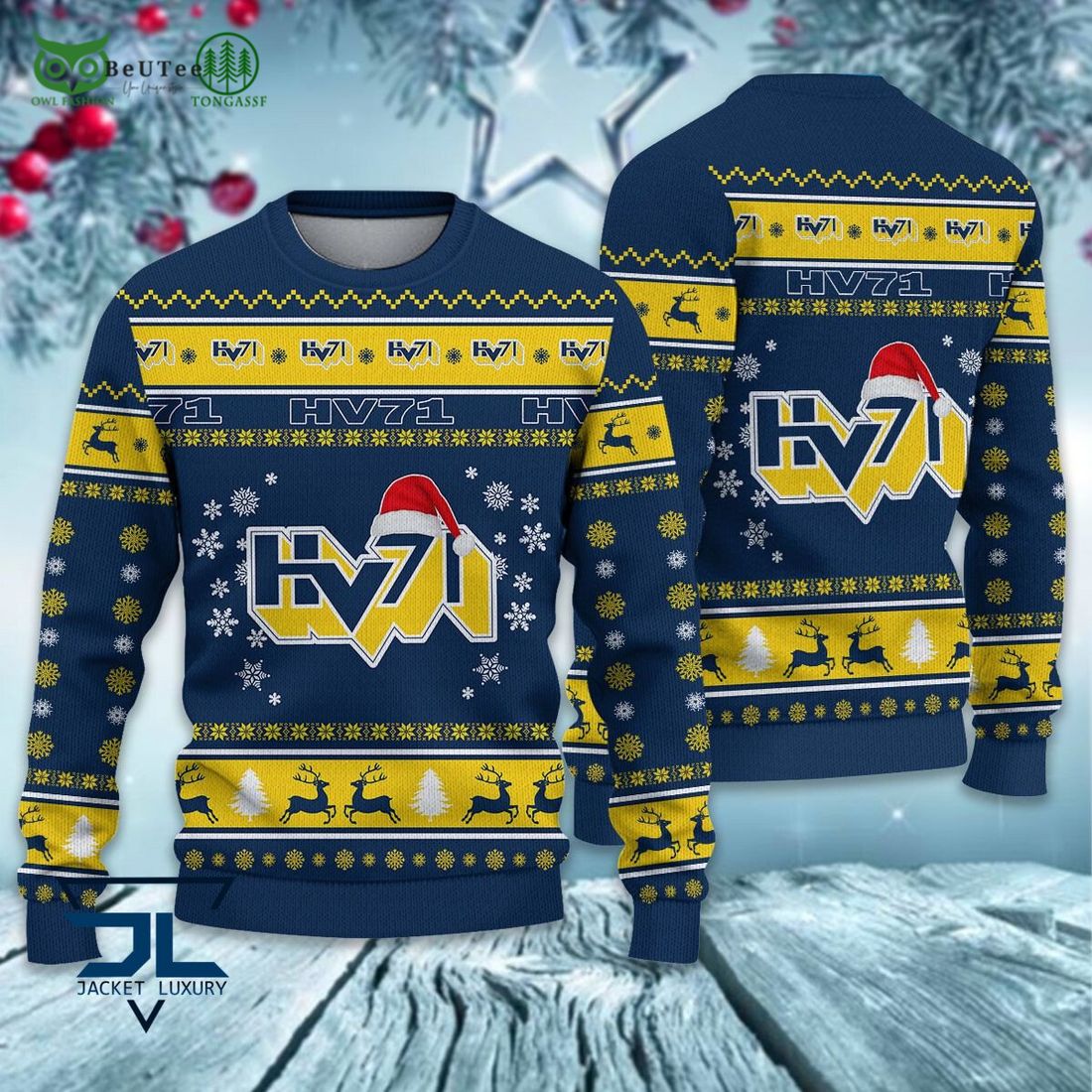 HV71 SHL Sweden Hockey League Ugly Sweater - Beuteeshop