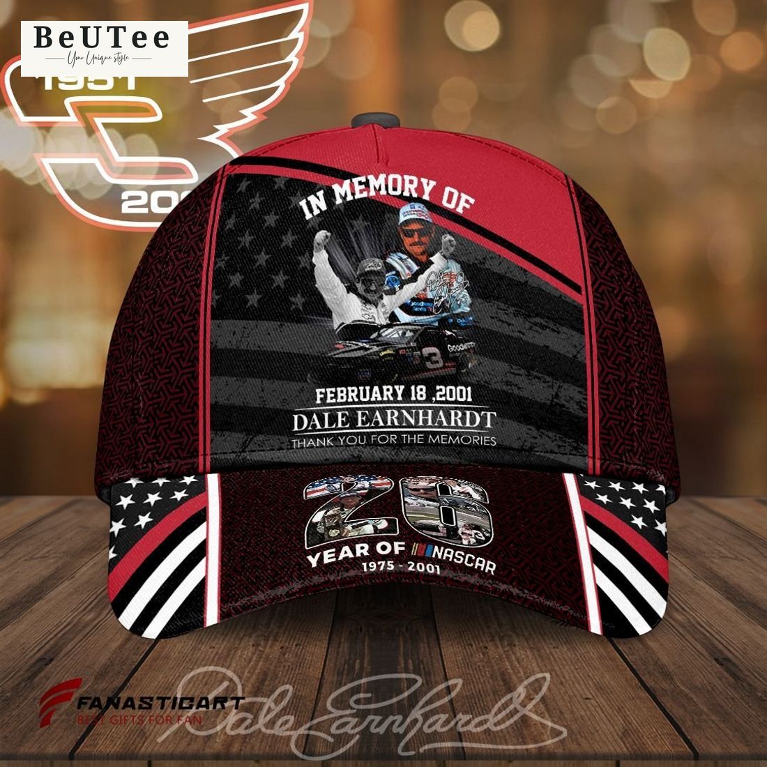 dale earnhardt black and red printed classic cap 1 kjowX