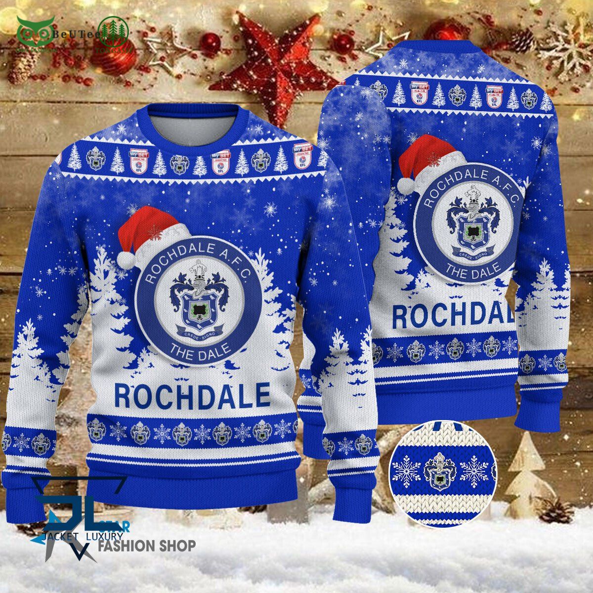 rochdale afc efl english football league premium ugly sweater 1 6Ro7y