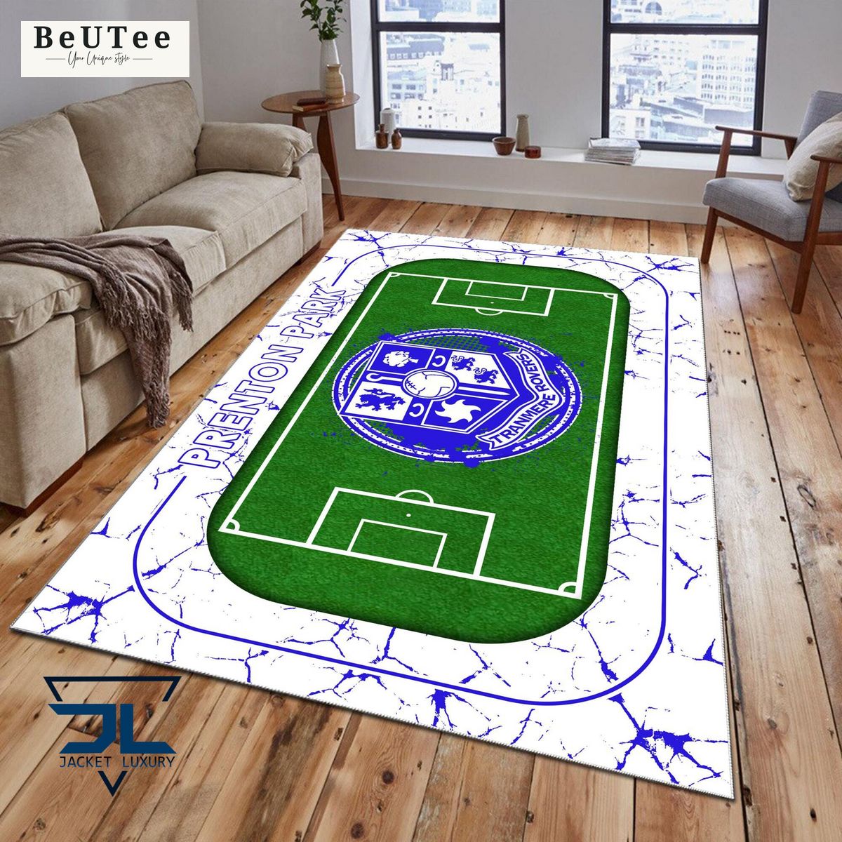tranmere rovers english football league efl premium carpet rug 1 Y1IQp