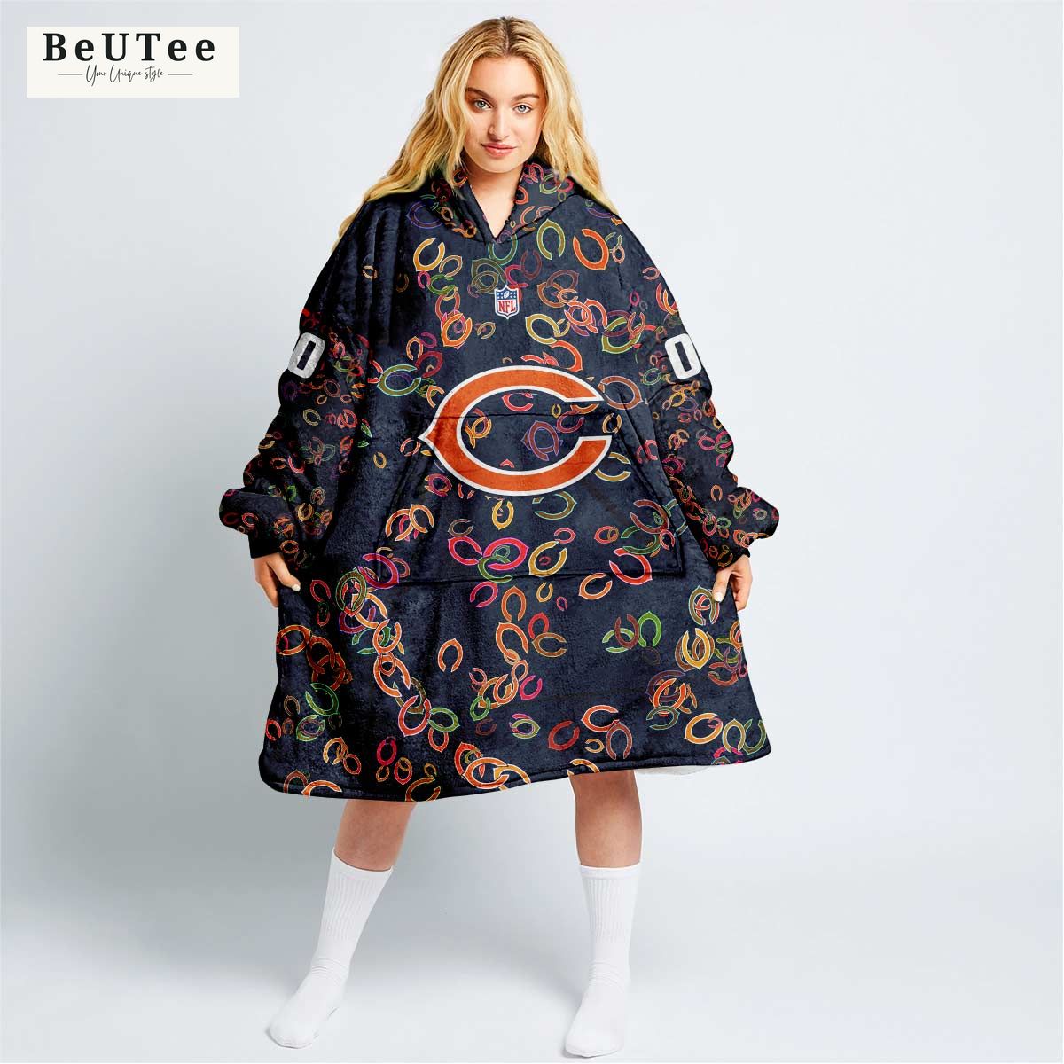 chicago bears nfl champion personalized snuggie hoodie 1 O5Tzf