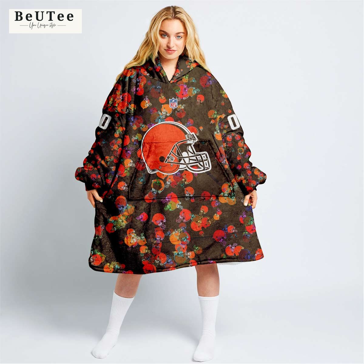 cleveland browns nfl champion personalized snuggie hoodie 1 njXia