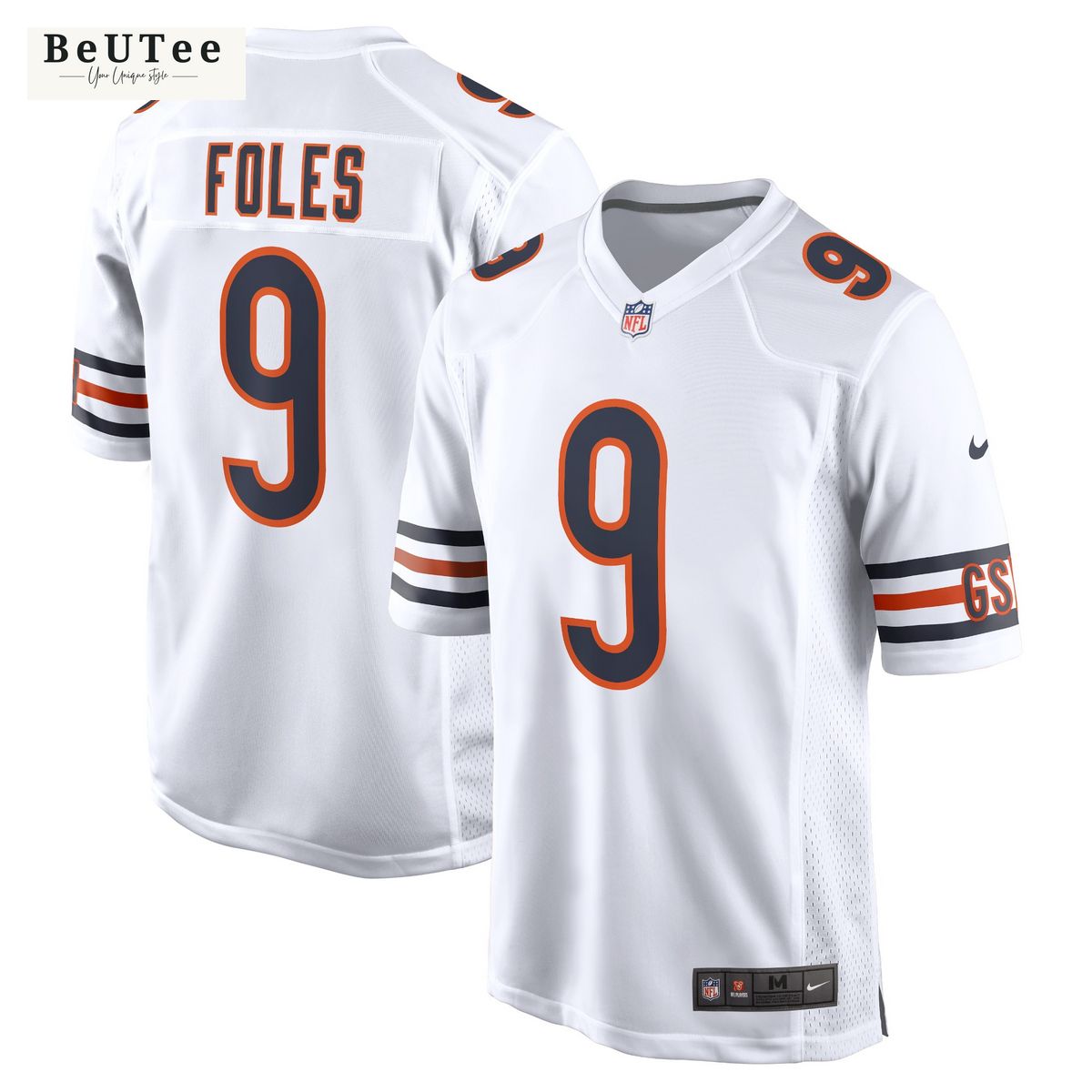 limited nick foles chicago bears nike game jersey white shirt 1 nPV10