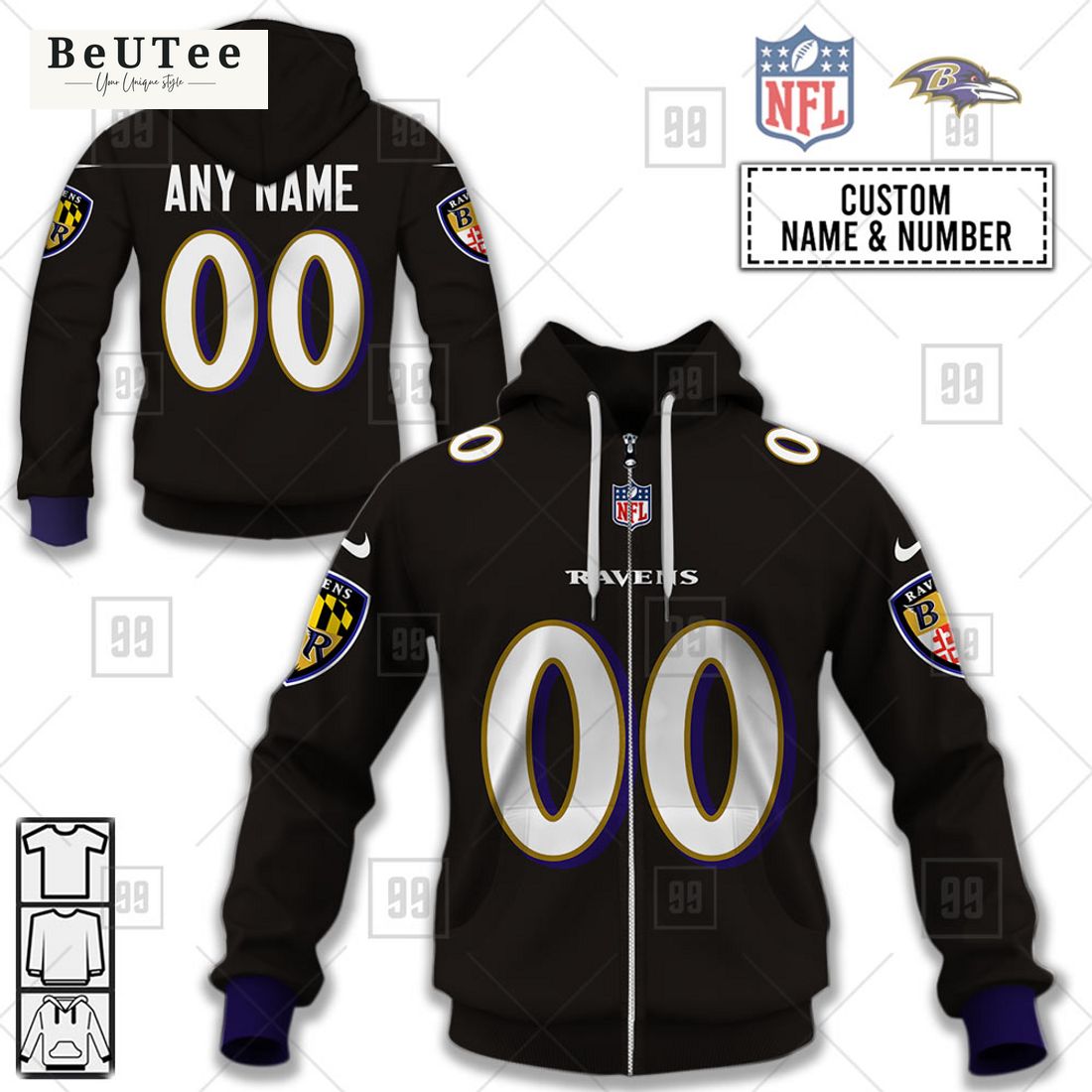 personalized nfl baltimore ravens alternate 3d printed hoodie t shirt sweatshirt 1 x1dzH