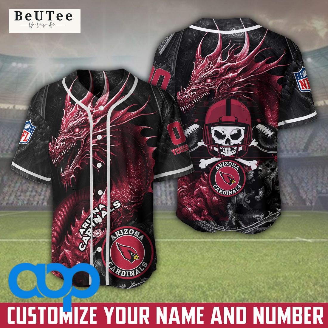 Atlanta Falcons Baseball Jersey 3D Shirts Print Skull Custom Name