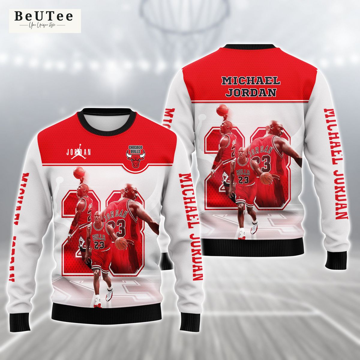 Michael Jordan 23 Chicago Bulls NBA Champion 3D TShirt Hoodie