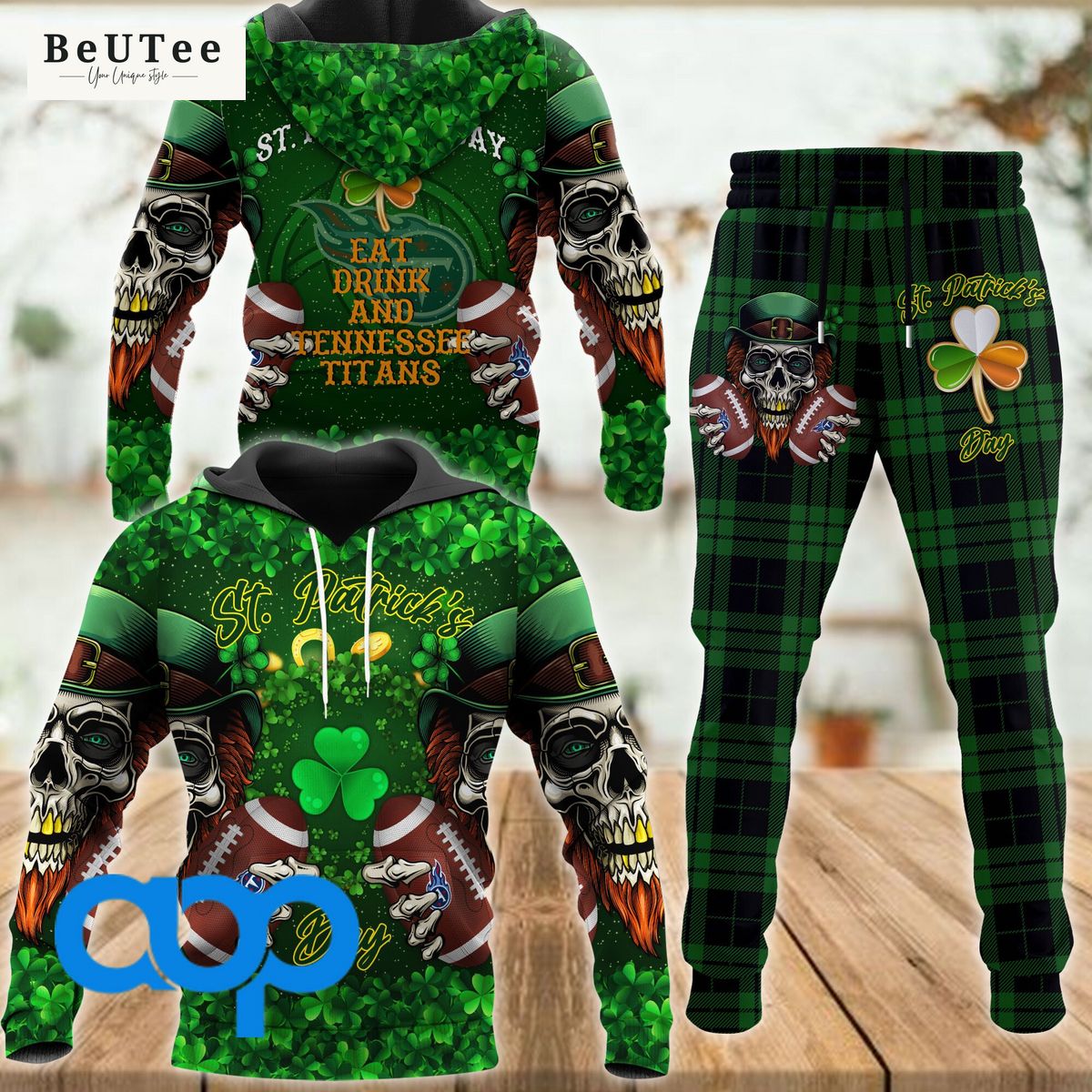 tennessee titans nfl st patricks day 3d hoodie sweatpants 1 N7gIM