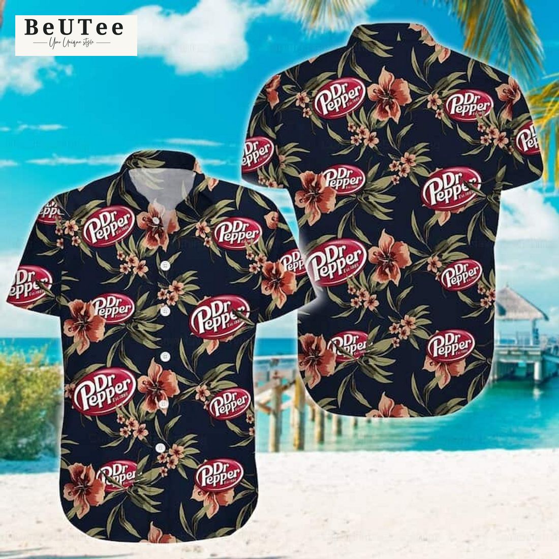 dr pepper beer hawaiian shirt practical beach gift 1 dNz0m
