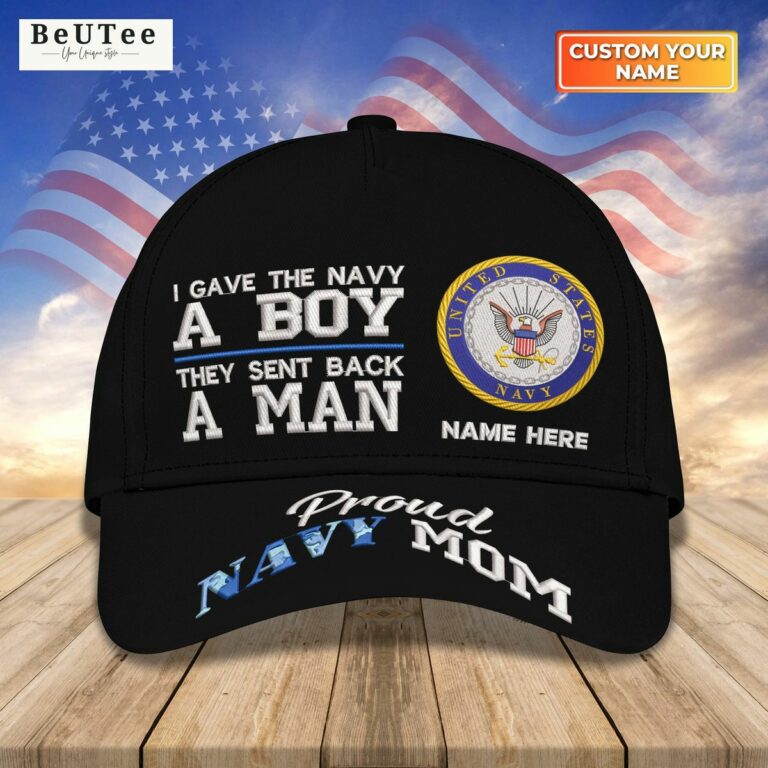 proud navy mom sent back a man personalized 3d classic cap 1 ZcJGg