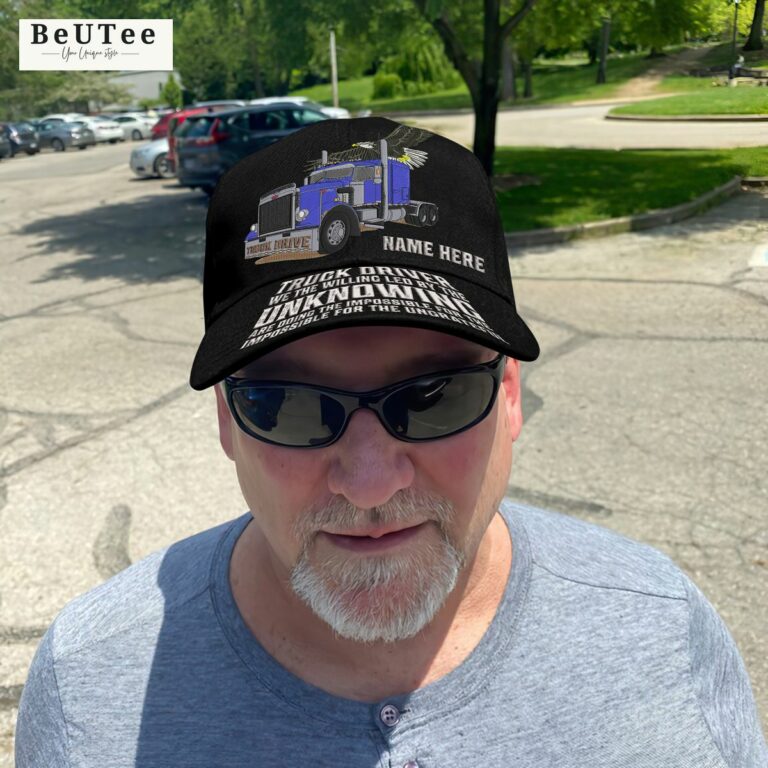 truck driver embroidery personalized 3d classic cap 2 PCslo