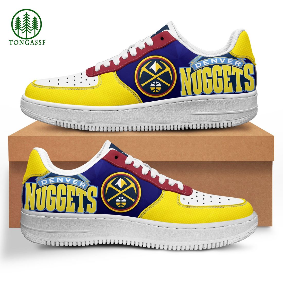 denver nuggets nba bright yellow naf shoes 1 KjzdZ