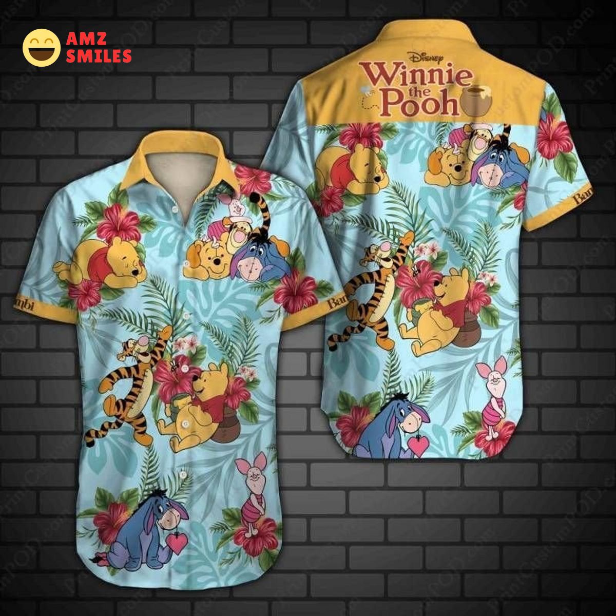 Disney Winnie The Pooh Hawaiian Shirt I am in love with your dress