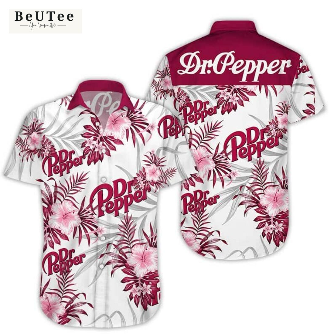 dr pepper hawaiian shirt tropical flower beer lovers gift 1 WonSr.jpg