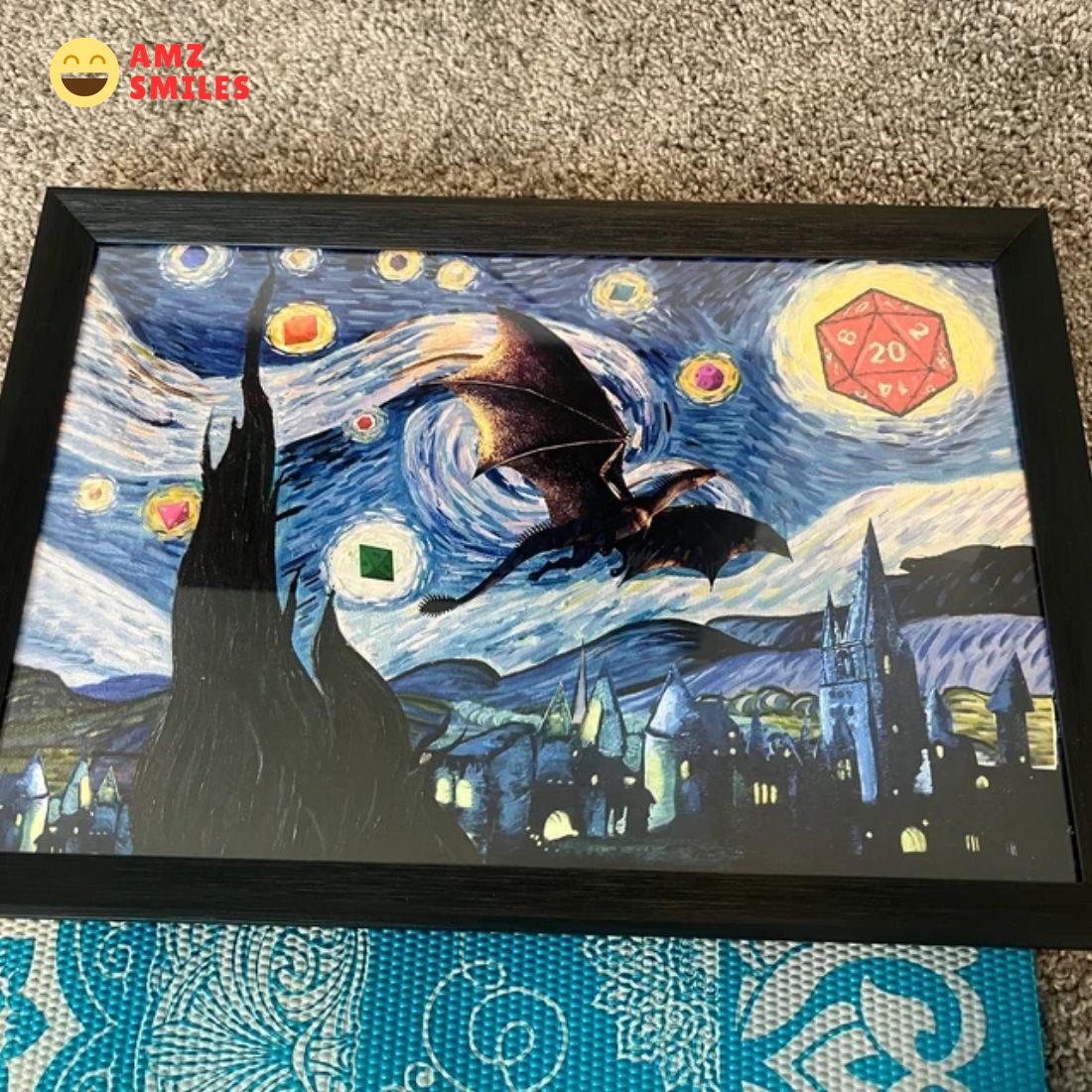 Dragon Starry Lord of the Ring Poster Unique and sober