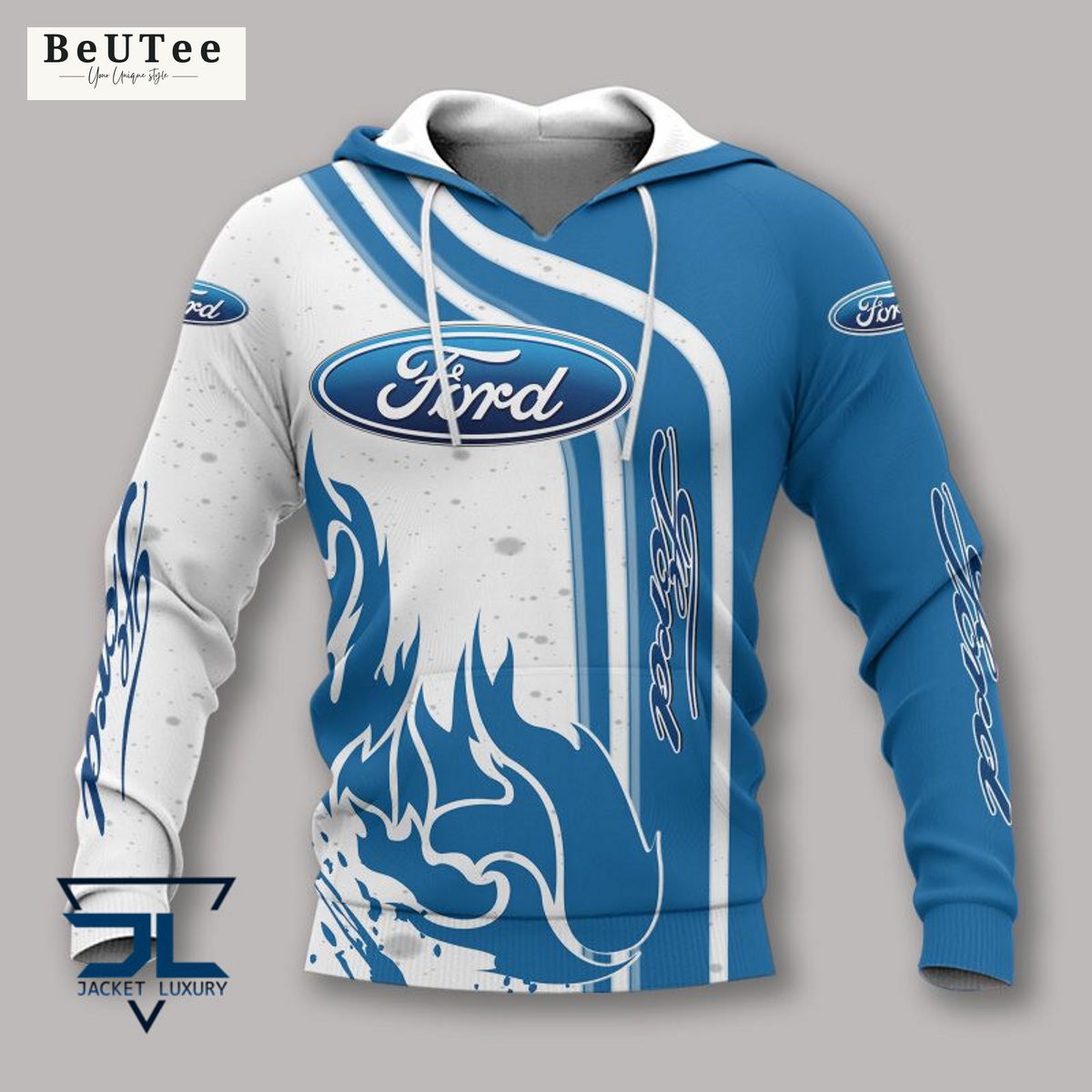 Ford Car Motor Brand 3D Polo Hoodie Tshirt Lovely smile