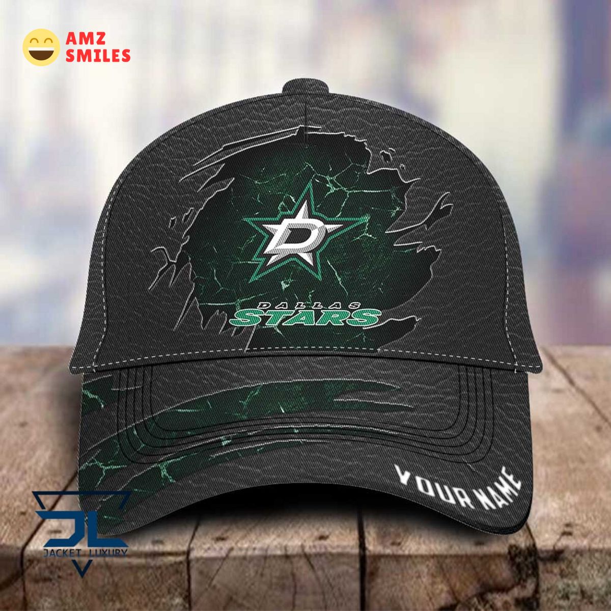 NHL Dallas Stars Customized Hockey Classic Cap Studious look