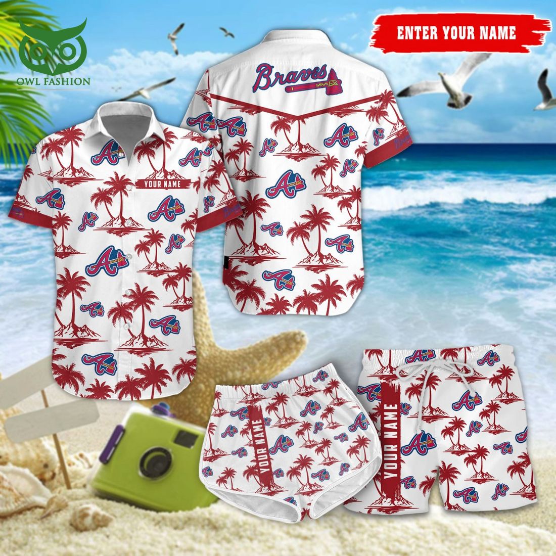 Atlanta Braves MLB Coconut Hawaiian Shirt Shorts Trending picture dear