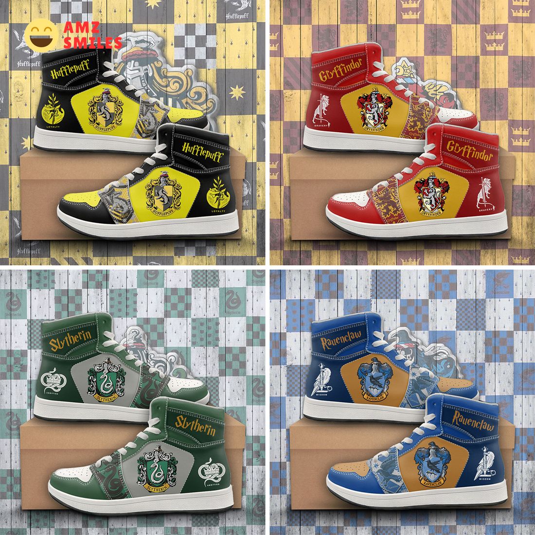 custom hogwarts house harry potter jordan air jordan high top 1 8wyKz