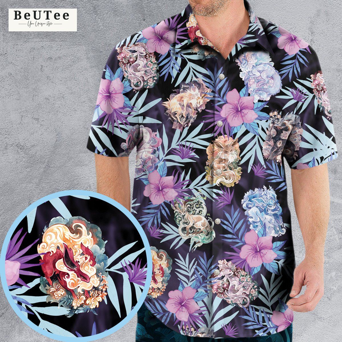 Eevee Evolution in the Galaxy New 2023 Hawaiian Shirt - Owl Fashion Shop