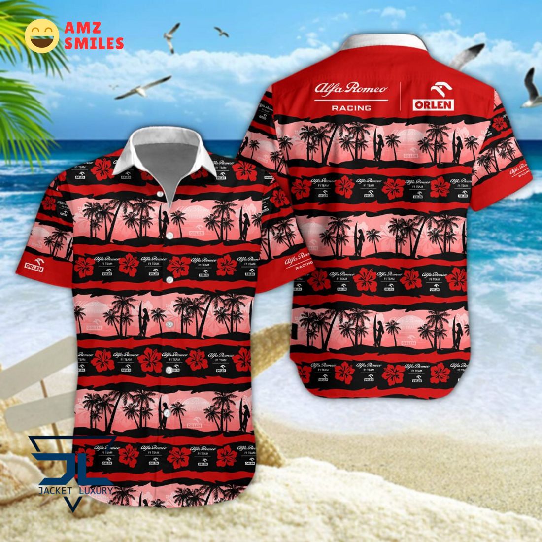 Alfa Romeo F1 Team F1 Hawaiian Shirt You look beautiful forever