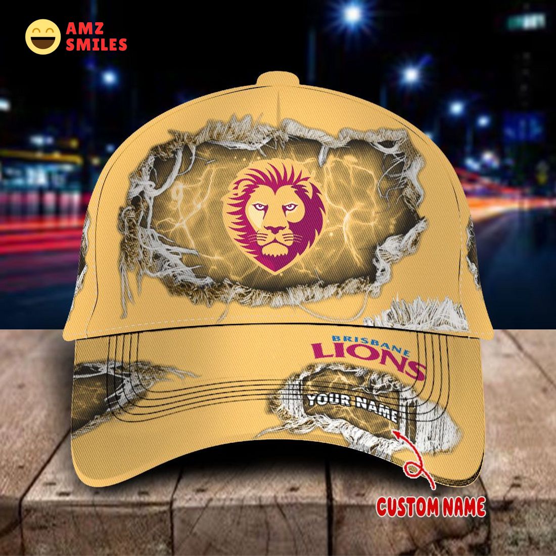 Brisbane Lions AFL Limited Classic Cap Rocking picture