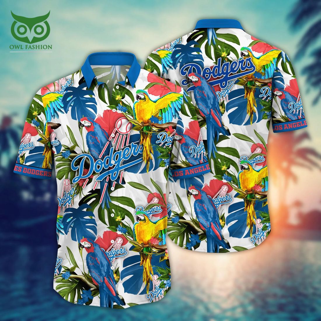 Trending MLB Los Angeles Dodgers Floral Flower Hawaiian Shirt Long time