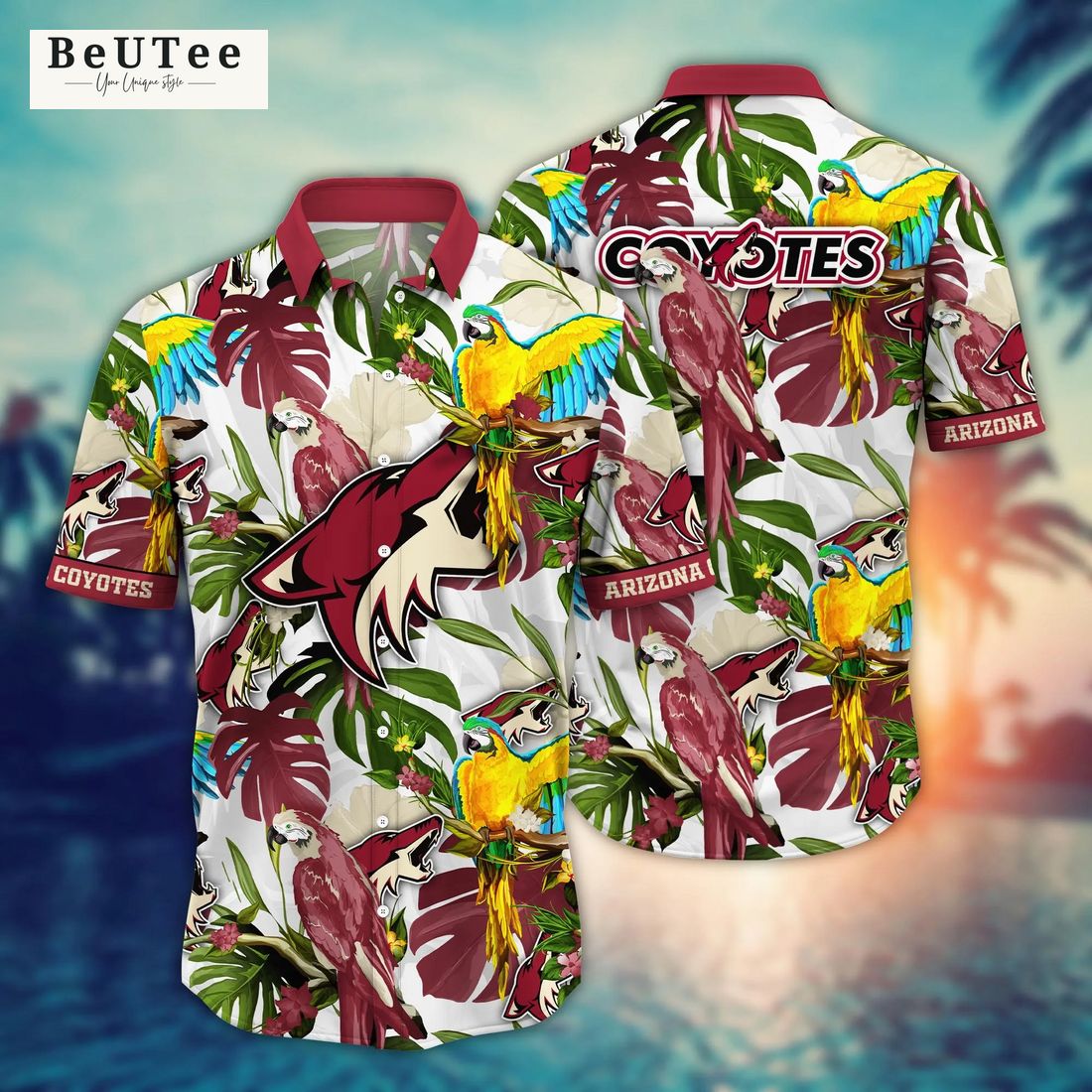 Trending NHL Arizona Coyotes Floral Flower Hawaiian Shirt Unique and sober