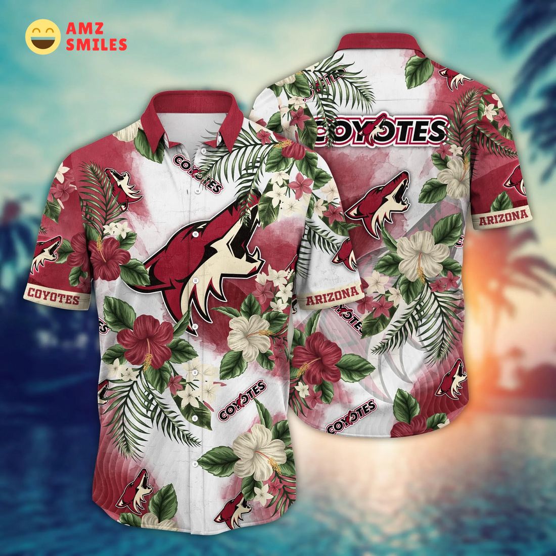 trending nhl arizona coyotes flower floral hawaiian shirt 1 rszrH