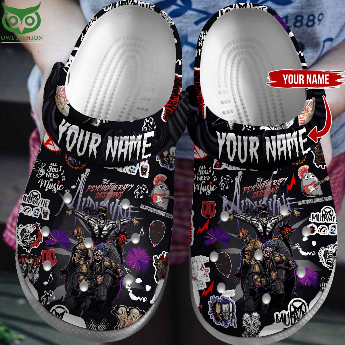 custom name mudvayne the psychotherapy sessions clogs 1 lzvev