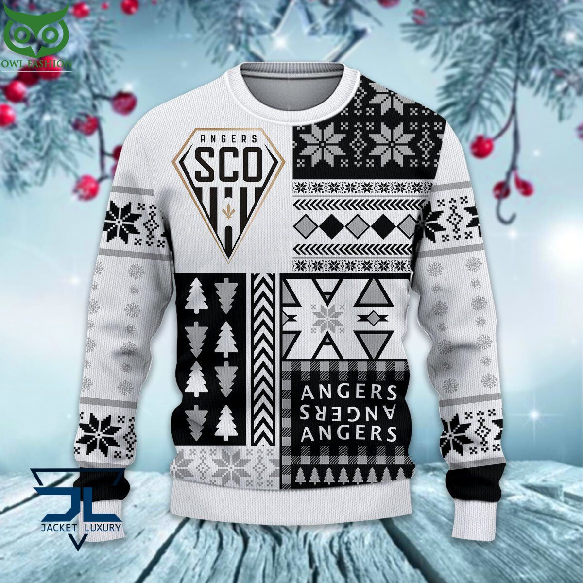 Ligue 1 Angers SCO Ugly Sweater Eye soothing picture dear