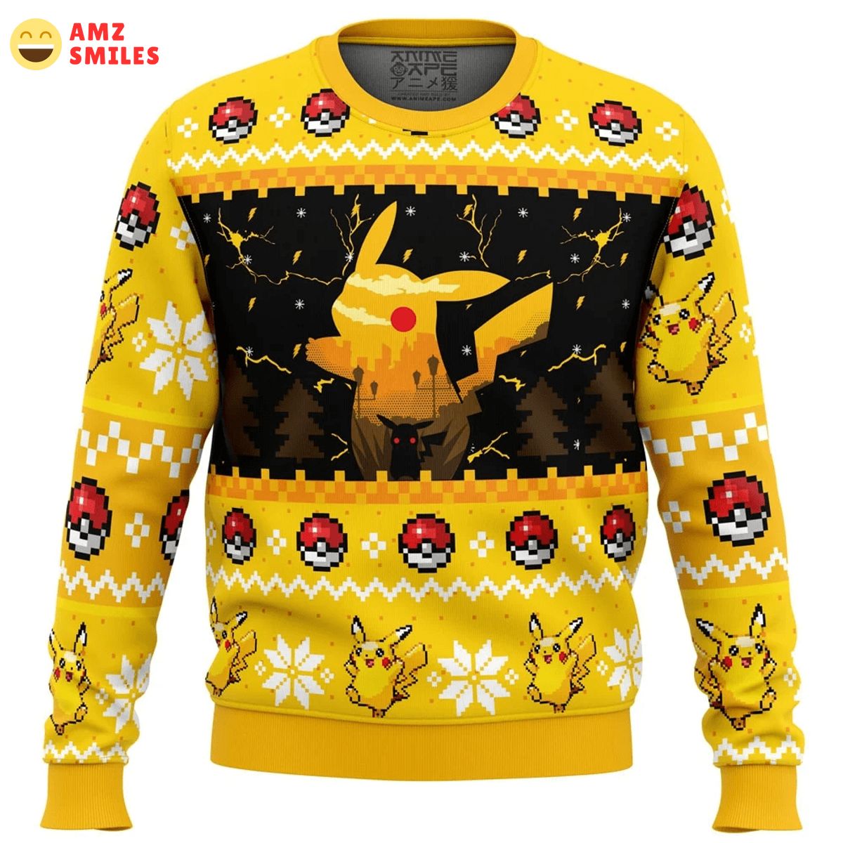 Trending Electric Monster Pokemon Ugly Christmas Sweater Looking so nice