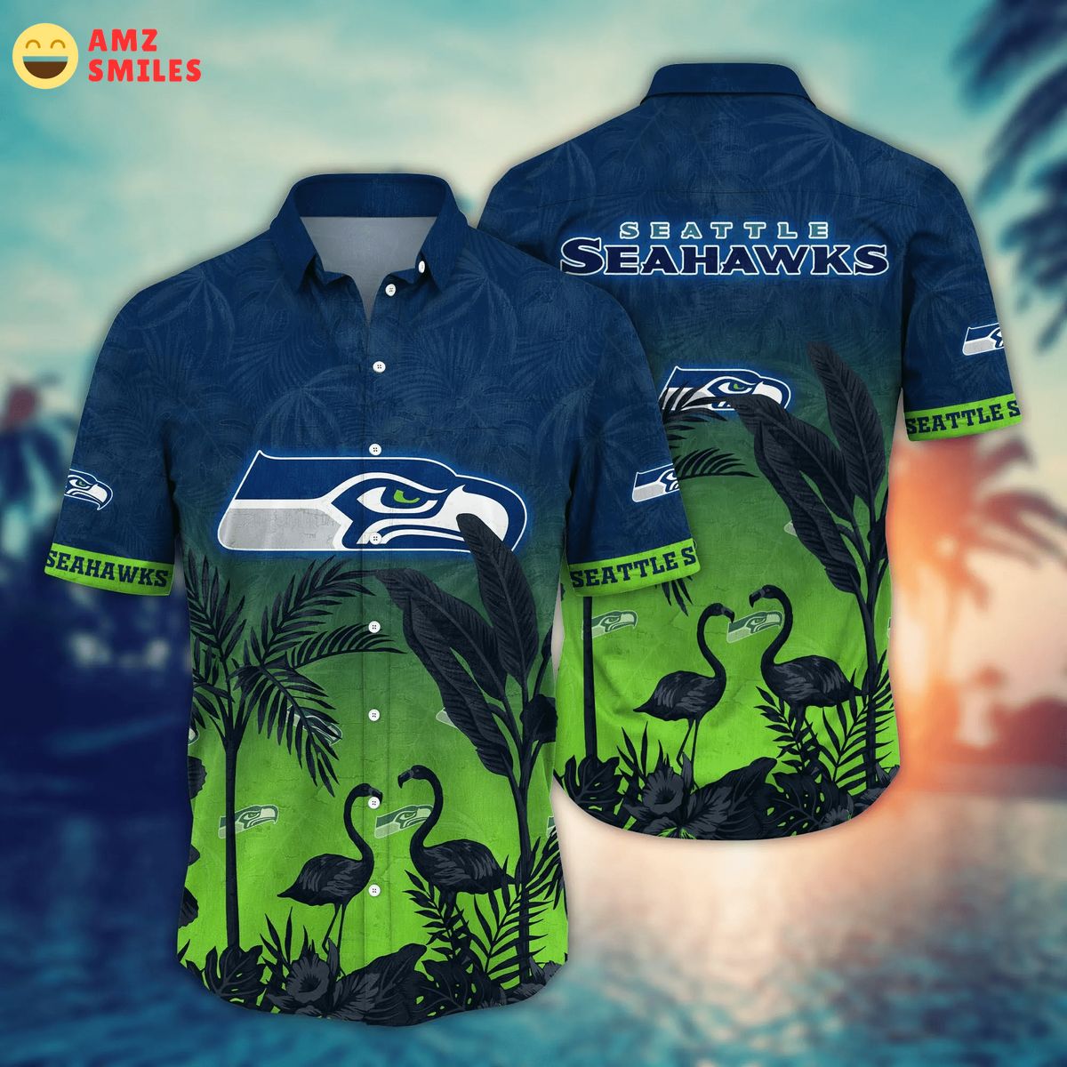 trending nfl seattle seahawks flower hawaiian shirt 1 7WKb1