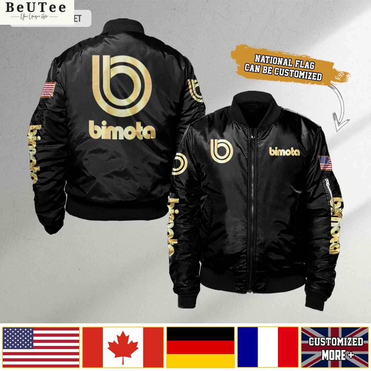 Bimota Custom Flag 3D Bomber Jacket Hey! You look amazing dear
