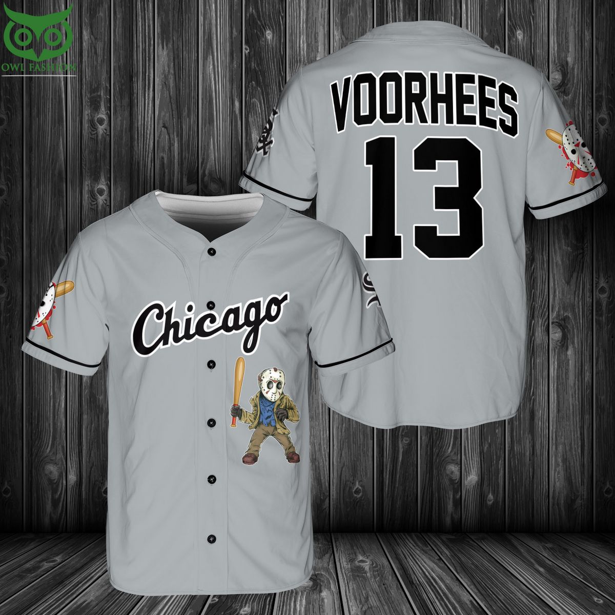 chicago white sox jason voorhees baseball jersey 1 8uopZ