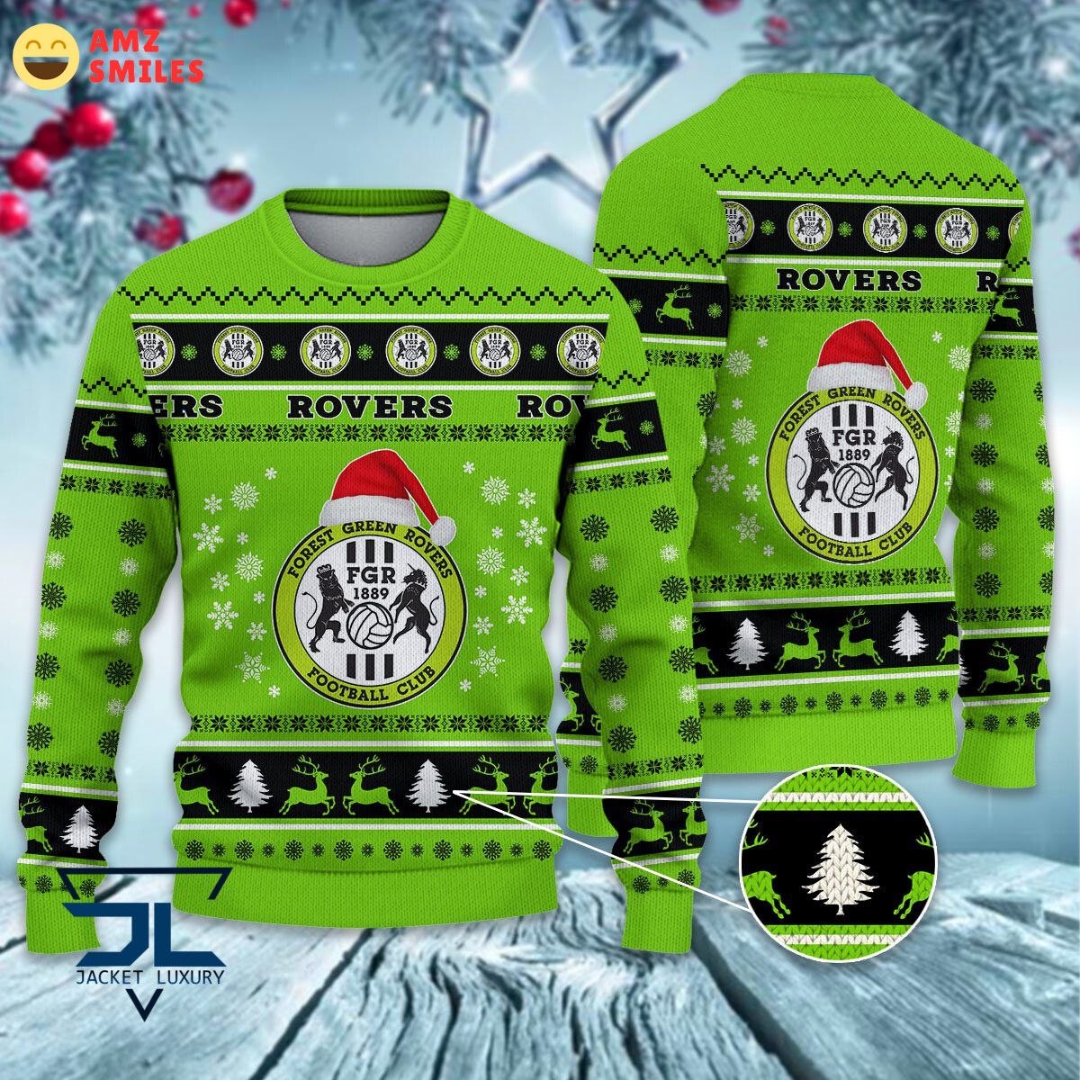 Forest Green Rovers EPL League Cup Ugly Sweater The composition is flawless.