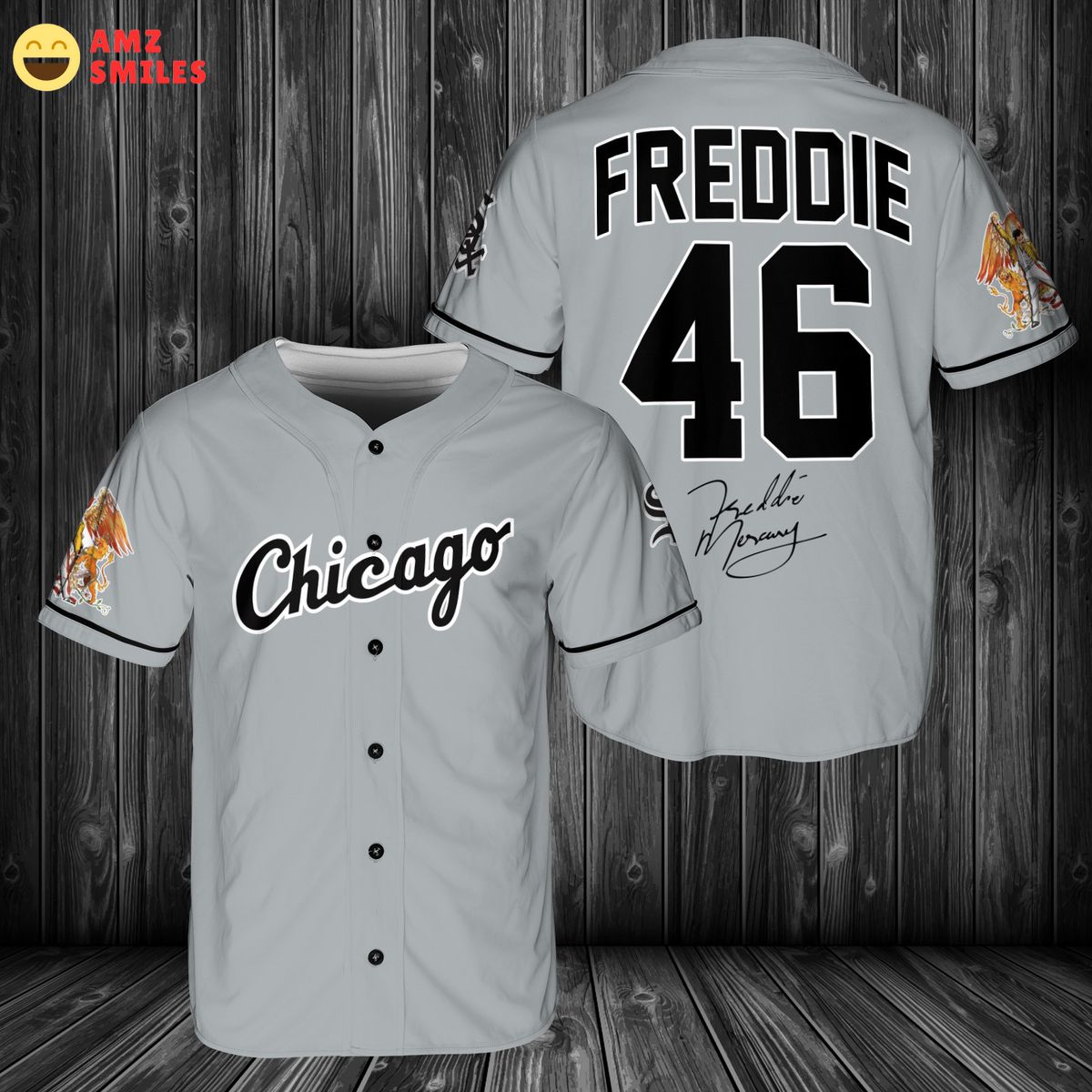 freddie mercury x chicago white sox baseball jersey 1 BNyaz