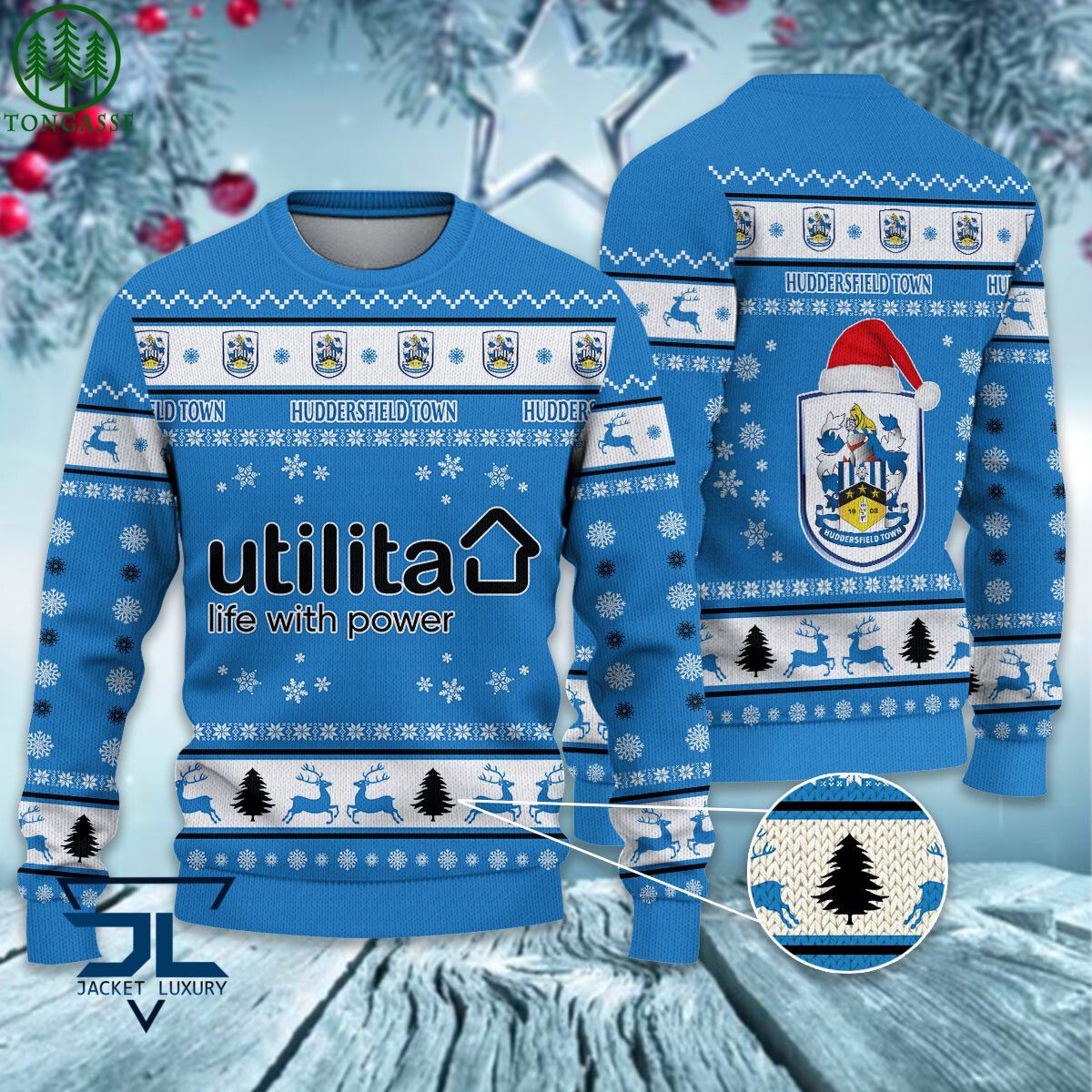 huddersfield town a f c epl league cup ugly sweater 1 wDMNK