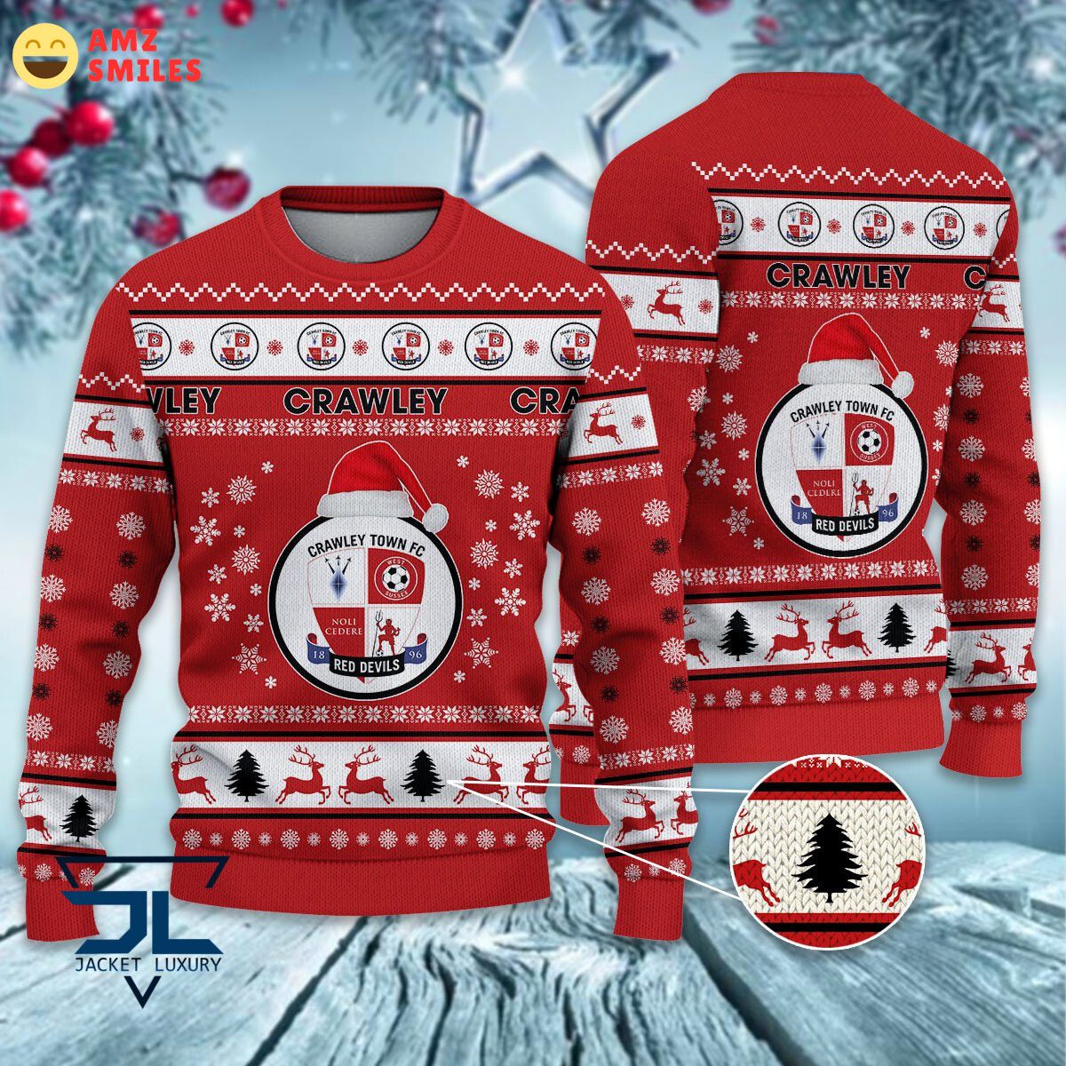 Trending Crawley Town EPL League Cup New Ugly Sweater Damn good