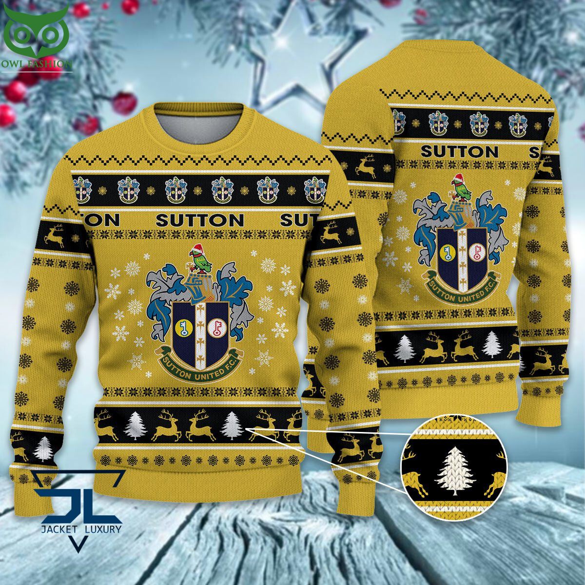 trending sutton united epl league cup new ugly sweater 1 RzB9B