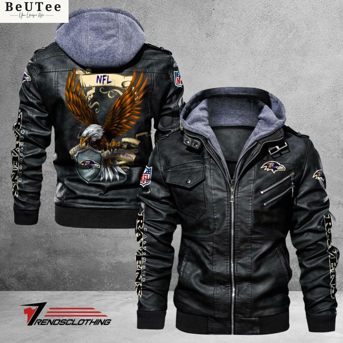 Baltimore Ravens Trending 2D Leather Jacket Cool look bro