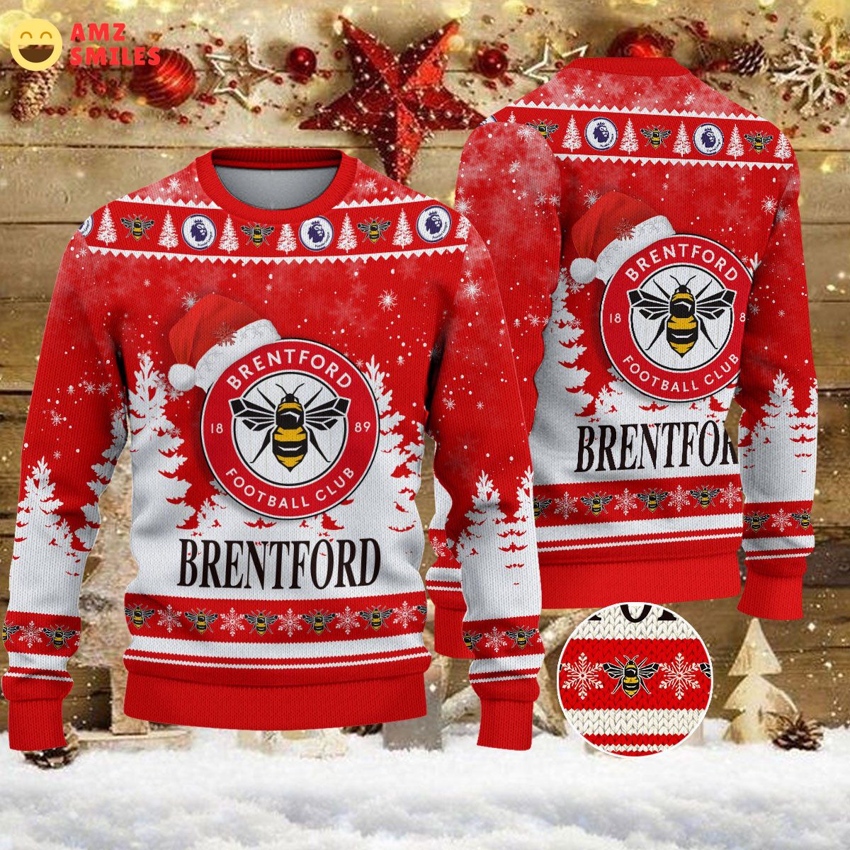 christmas football brentford fc efl ugly premier league sweater jumper 1 vPvUa