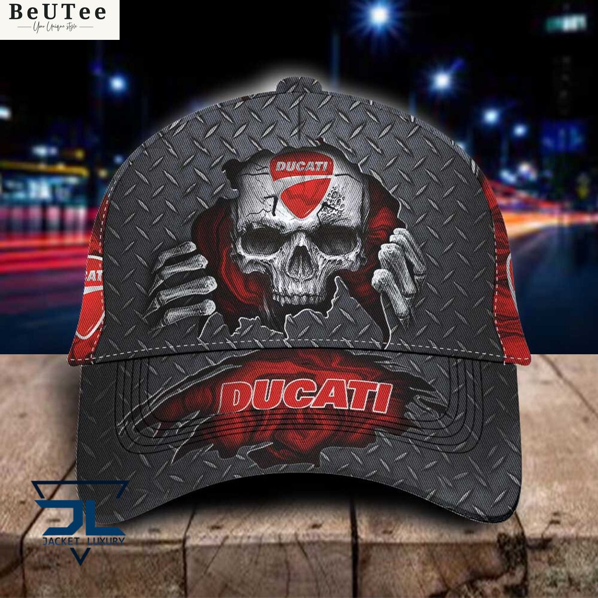 Ducati Car Skull Metal Classic Cap Two little brothers rocking together